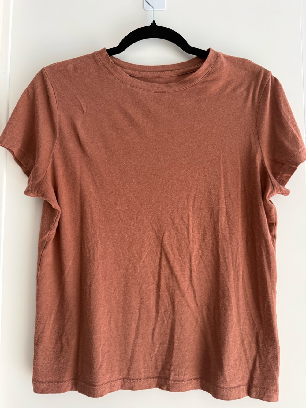 A New Day Terracotta Rust Short Sleeve Tee Crewneck Size S